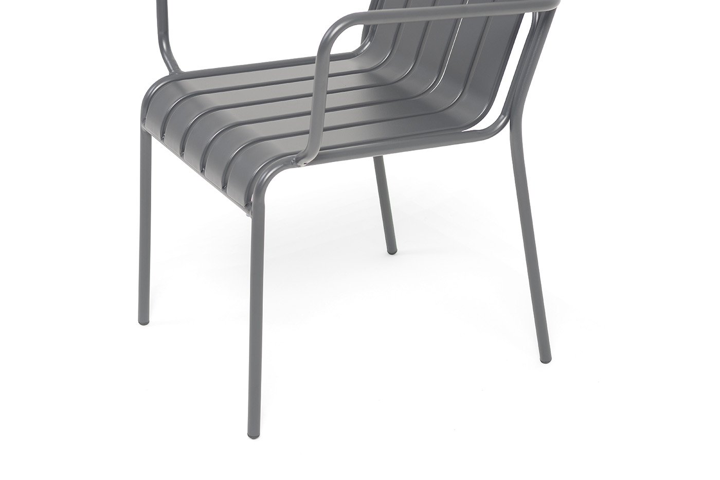 фото "гелиос" стул стальной, цвет темно-серый