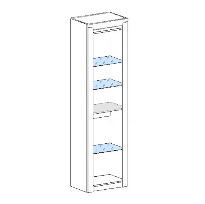фото шкаф 1 дв. гостиная соренто мг