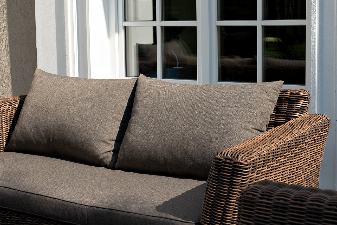 фото "капучино сингл" лаунж-зона из искусственного ротанга, цвет коричневый