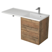 Тумба с 2-мя ящ. и раковиной под стиральную машину Nera 55, пихта