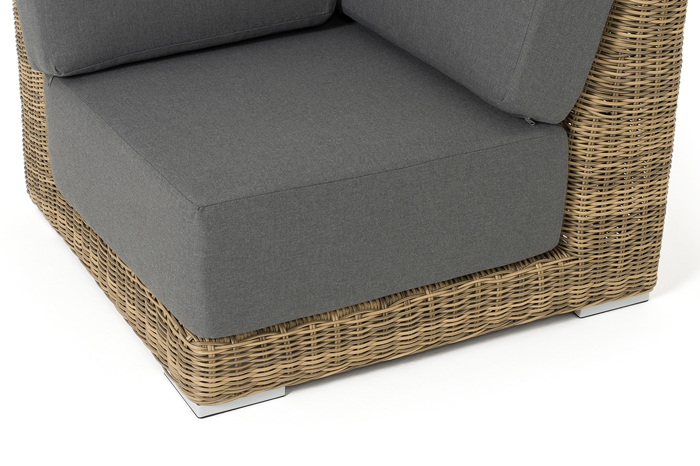 фото "капри" модуль диванный угловой с подушками, цвет соломенный