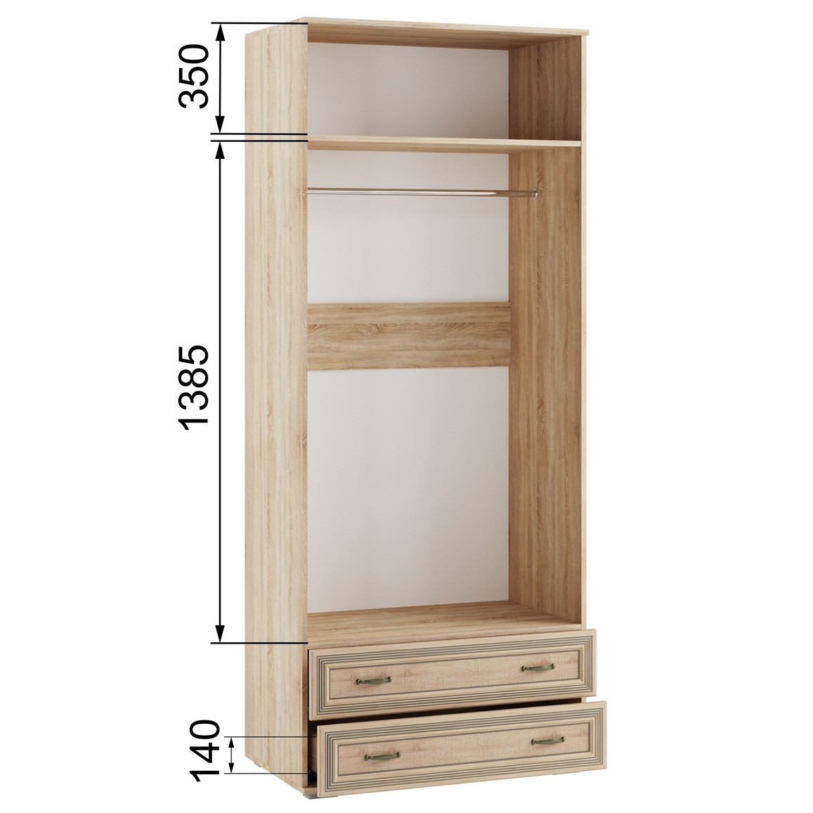 фото шкаф 2-х ств. с зеркалом лш-23 ливорно