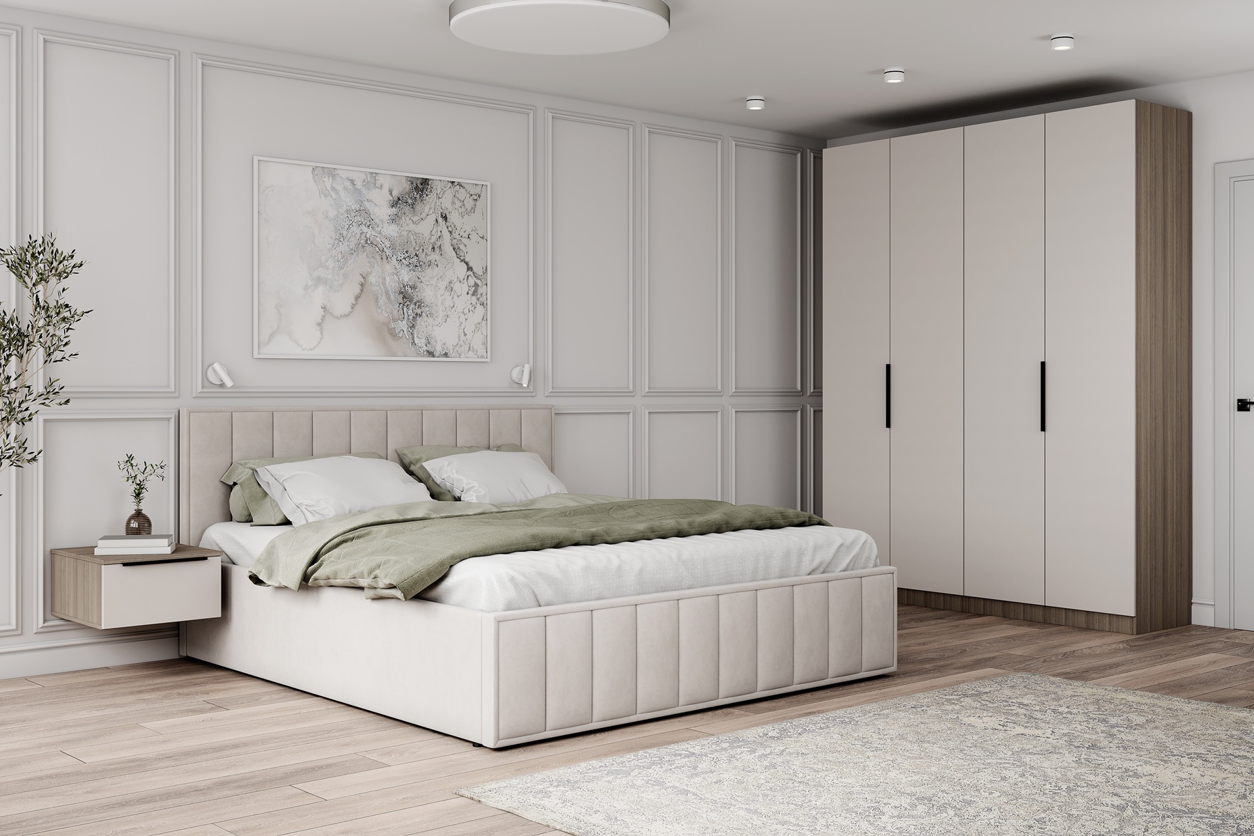 Кровать с подъемным механизмом Лана 