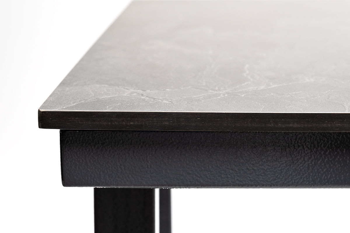 "Рио" стол барный из HPL 140х70см, H110, цвет столешницы "серый гранит" фото "рио" стол барный из hpl 140х70см, h110, цвет столешницы "серый гранит"