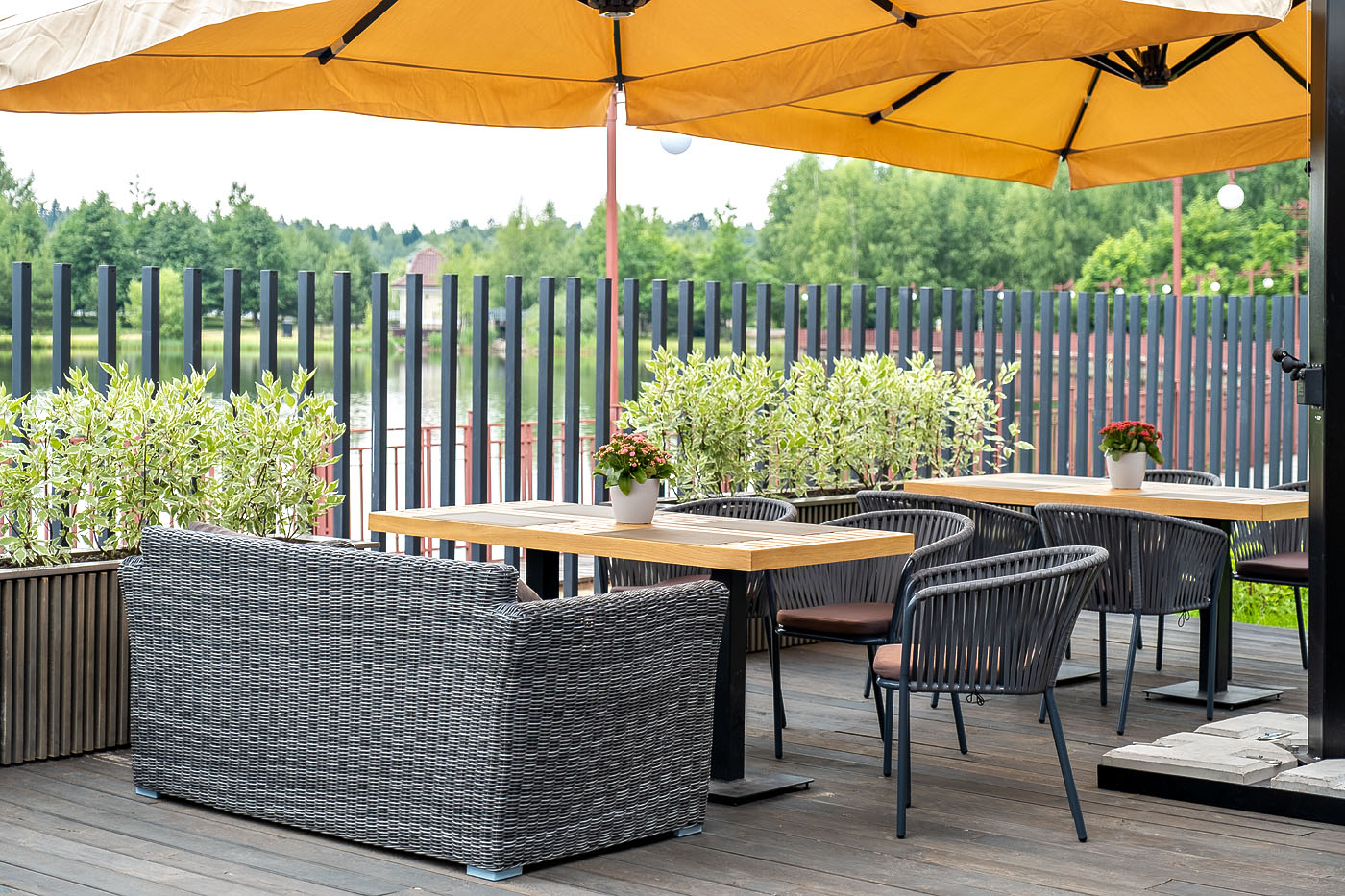 фото "капучино" диван из искусственного ротанга двухместный, цвет графит