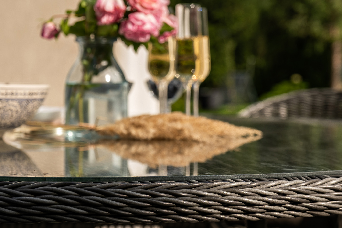 фото "эспрессо–150 r" обеденная группа плетеная, цвет графит