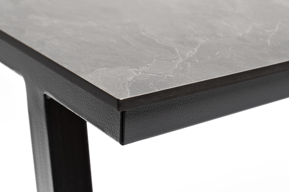 "Рио" стол барный из HPL 140х70см, H110, цвет столешницы "серый гранит" фото "рио" стол барный из hpl 140х70см, h110, цвет столешницы "серый гранит"