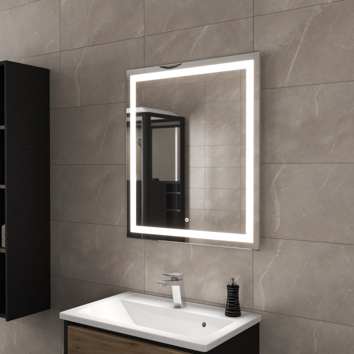 фото зеркало тронто светодиодное, бесконтактное