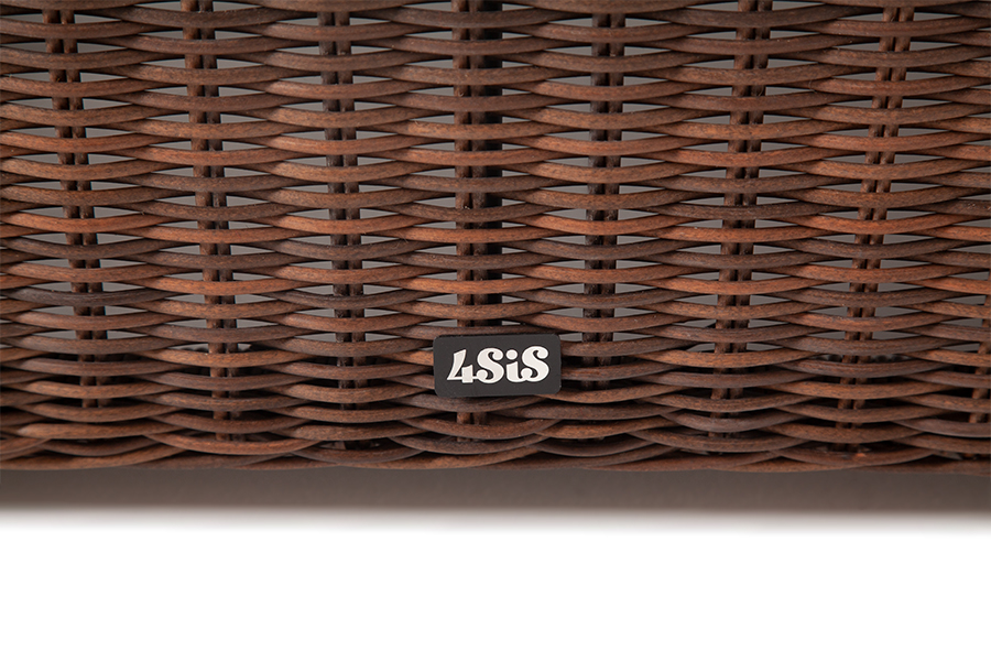 фото "лунго" журнальный столик плетеный, цвет коричневый