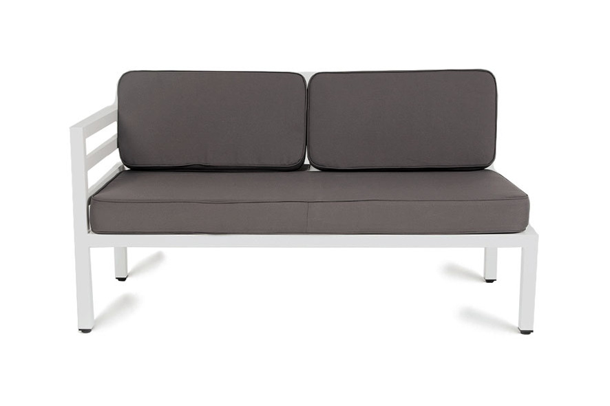 фото "глория" модуль диванный правый, каркас из алюминия