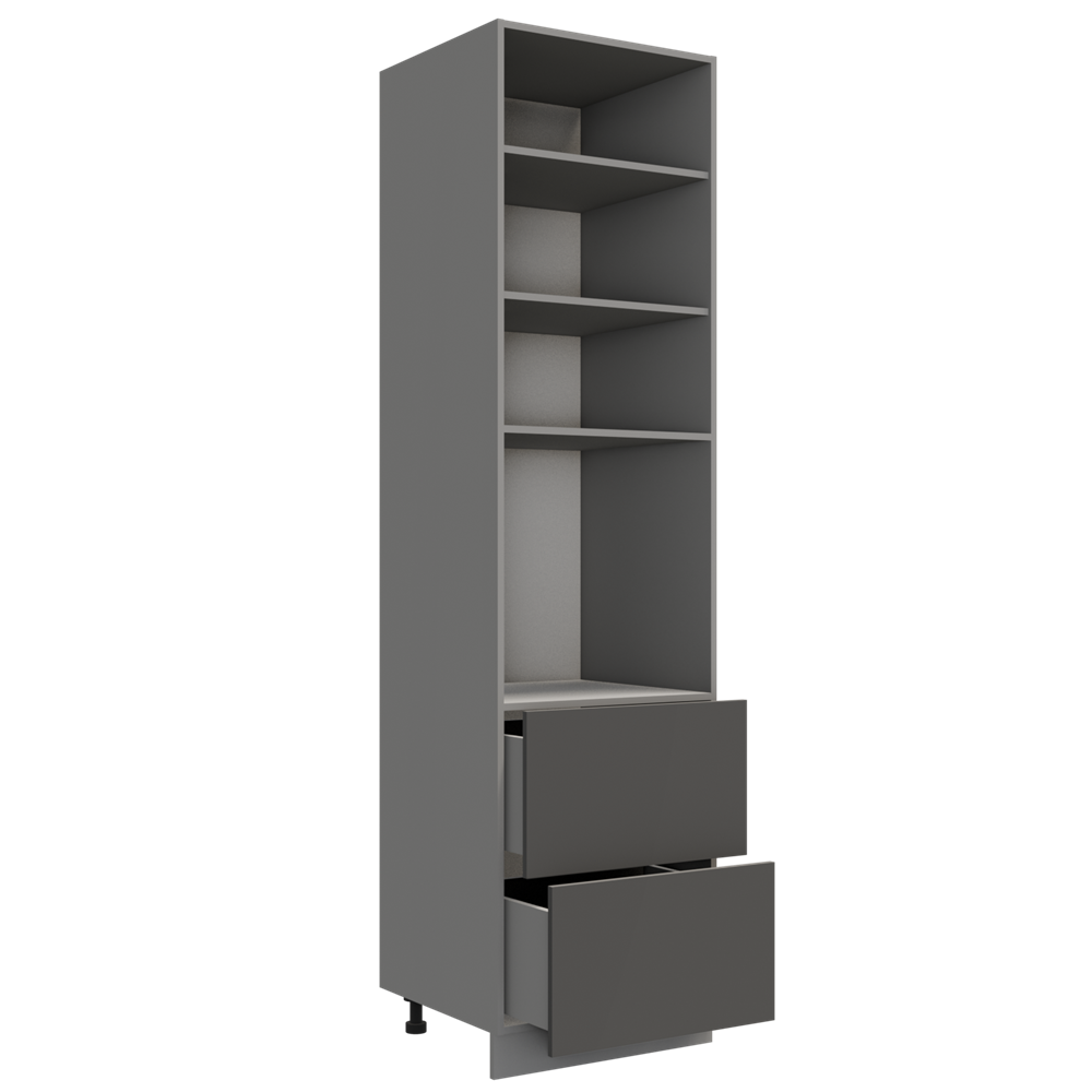 фото пенал с нишей под духовку и ящиками высокий впня 600 квадро