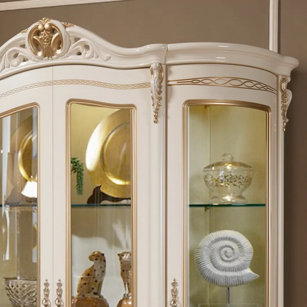 Шкаф-витрина 4-х дверная Аллегро-1