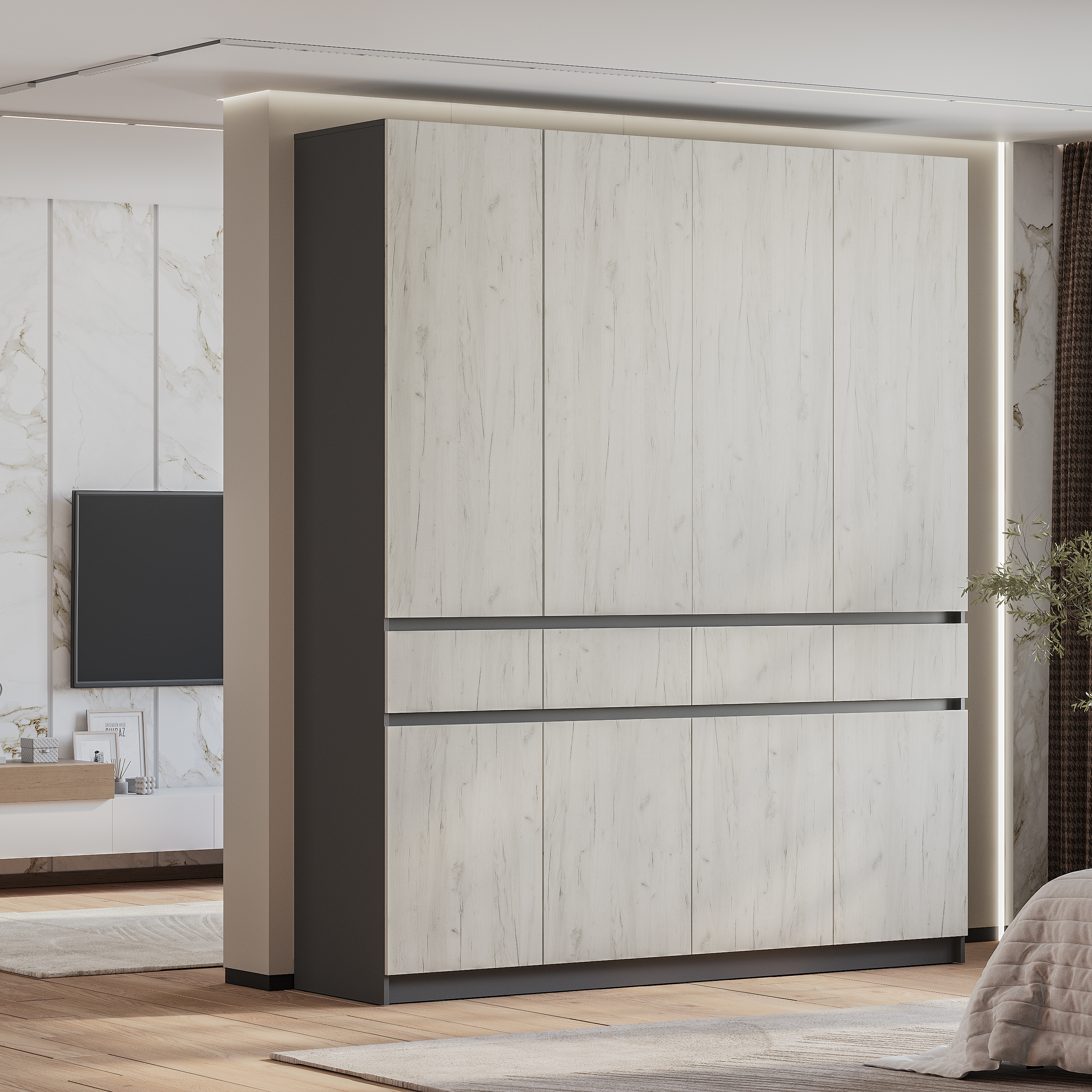 Шкаф 4-х ств. ШК-13 Багира  Шкаф 4-х ств. ШК-13 Багира