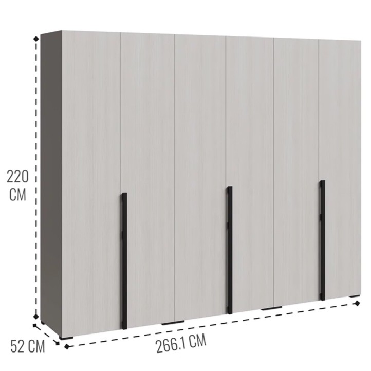 Шкаф 6-ти дверный Беллуччи 
