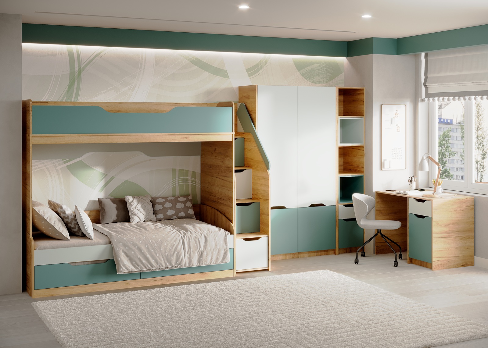 фото кровать-чердак кр-001 rich