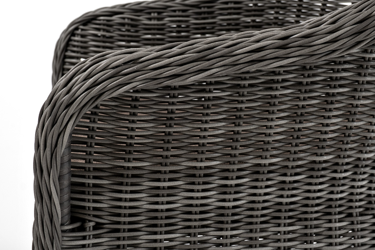 фото "эспрессо–80 r" обеденная группа плетеная, цвет графит