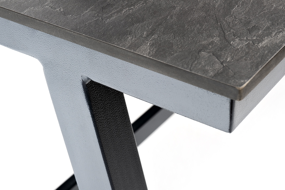 "Рио" стол из HPL 140х70см, H75, цвет столешницы "серый гранит" фото "рио" стол из hpl 140х70см, h75, цвет столешницы "серый гранит"