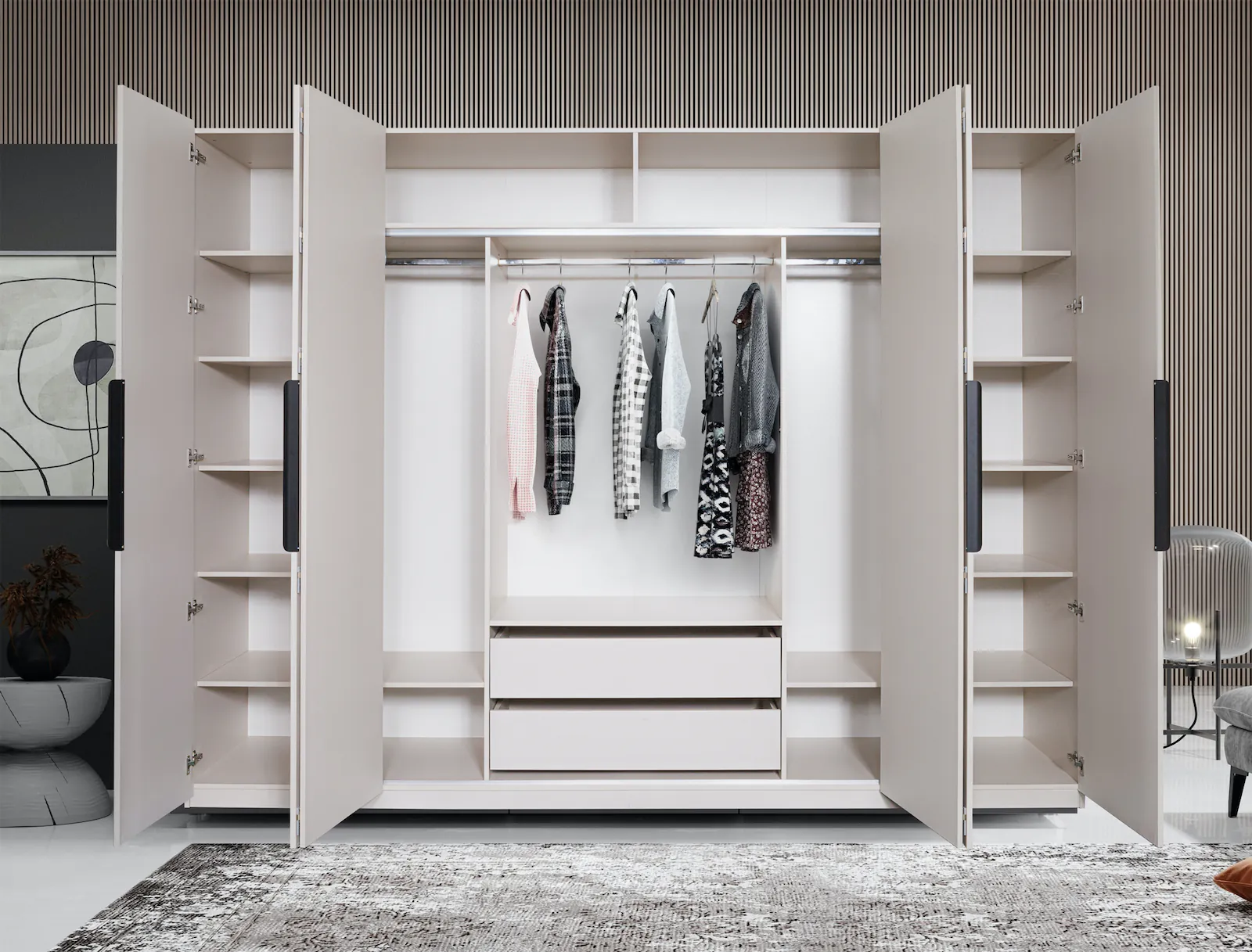 фото шкаф 6-ти дв. аврора