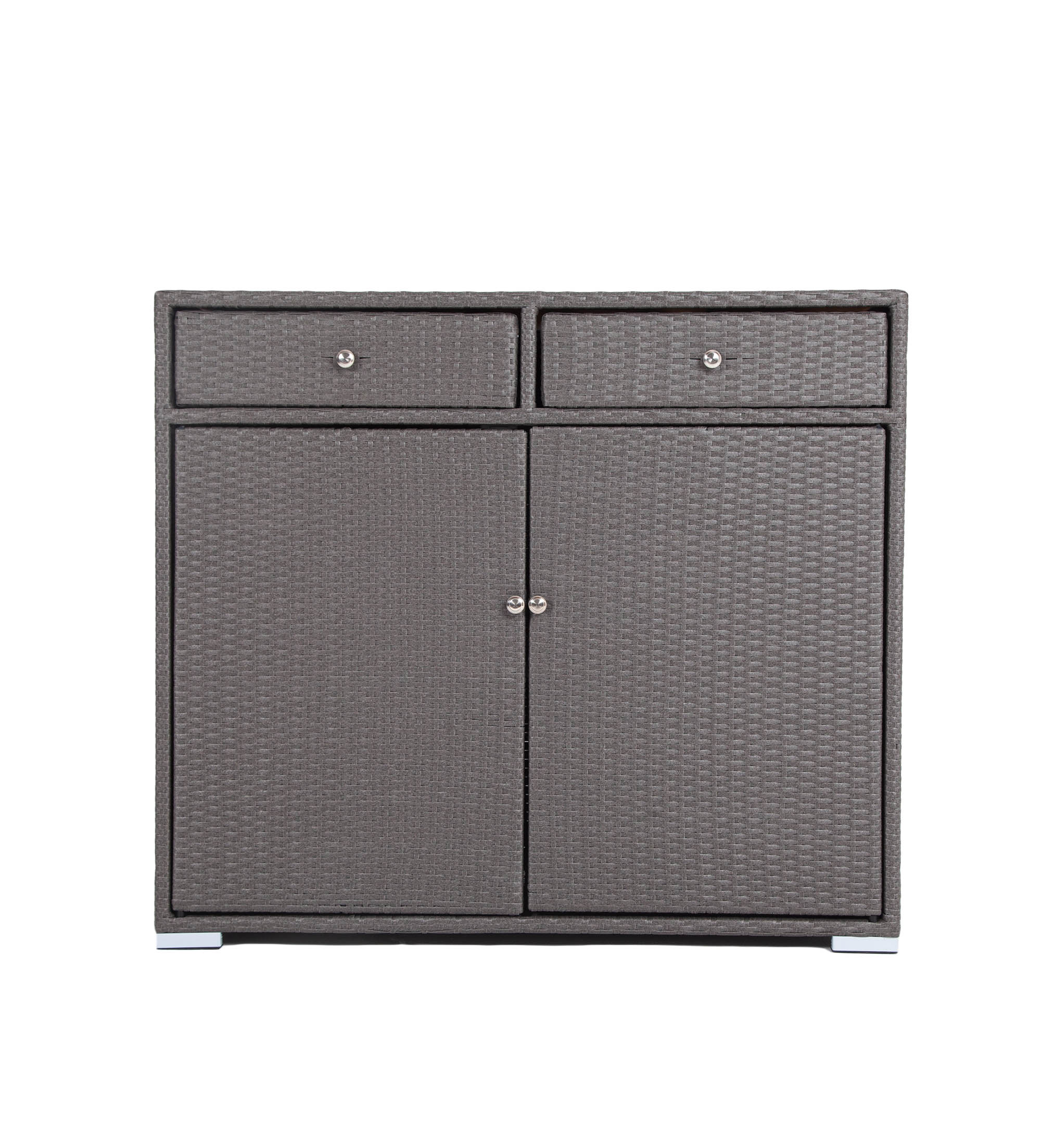 фото "мальта" тумба плетеная из искусственного ротанга, цвет графит