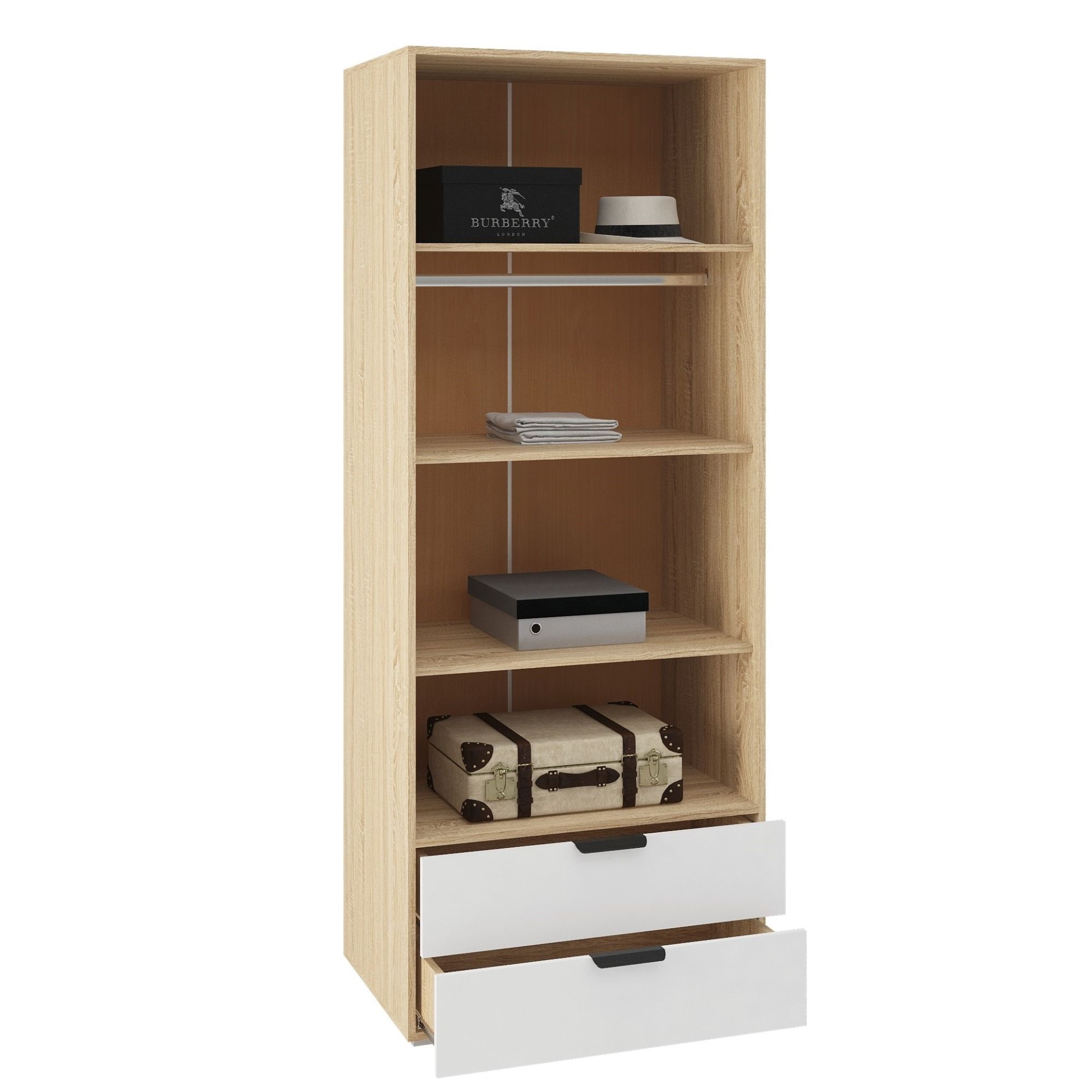 фото шкаф 2-х дв. с ящ. шк2я02-800 норд line