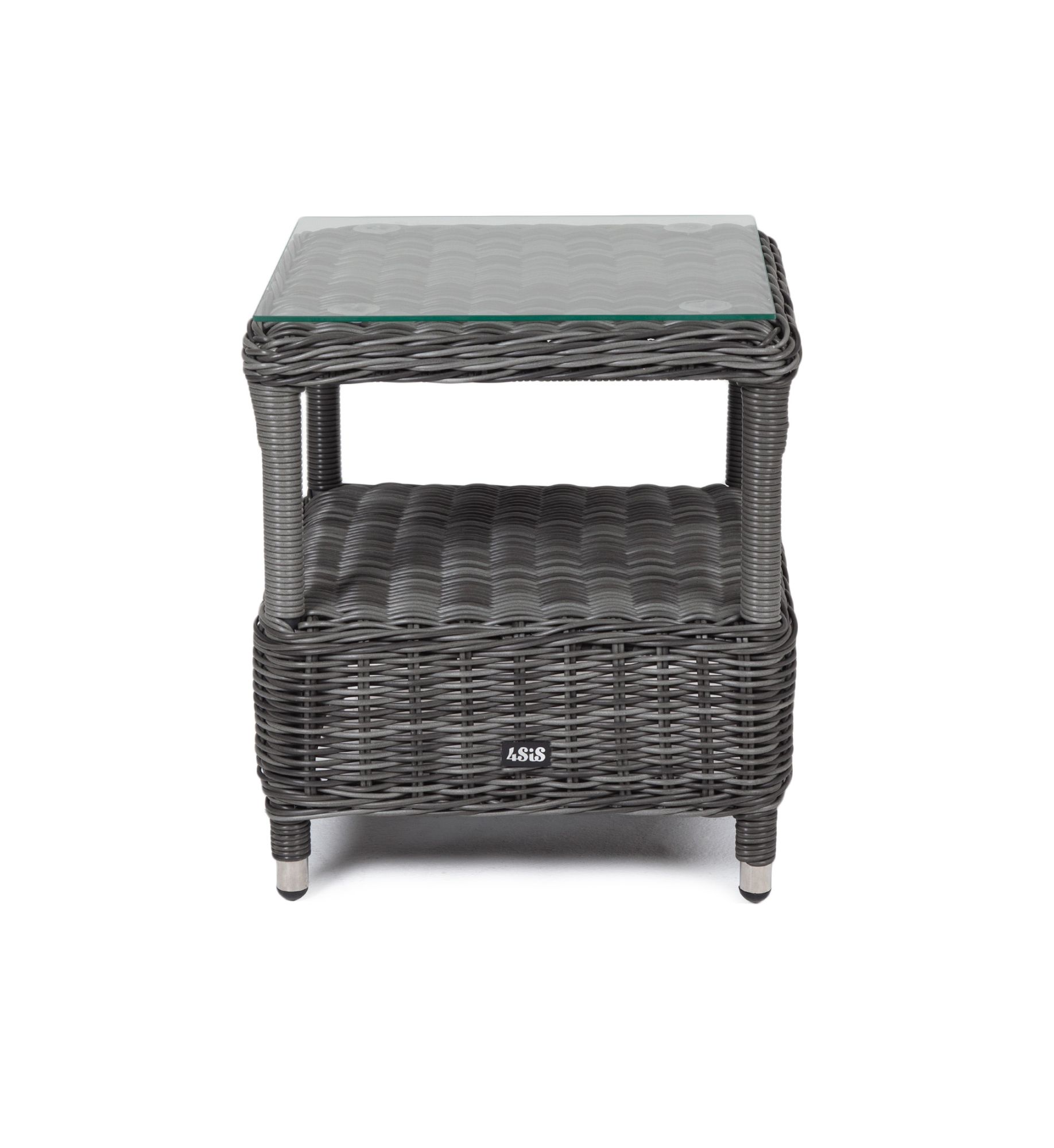 фото "форио" столик кофейный из искусственного ротанга, цвет графит