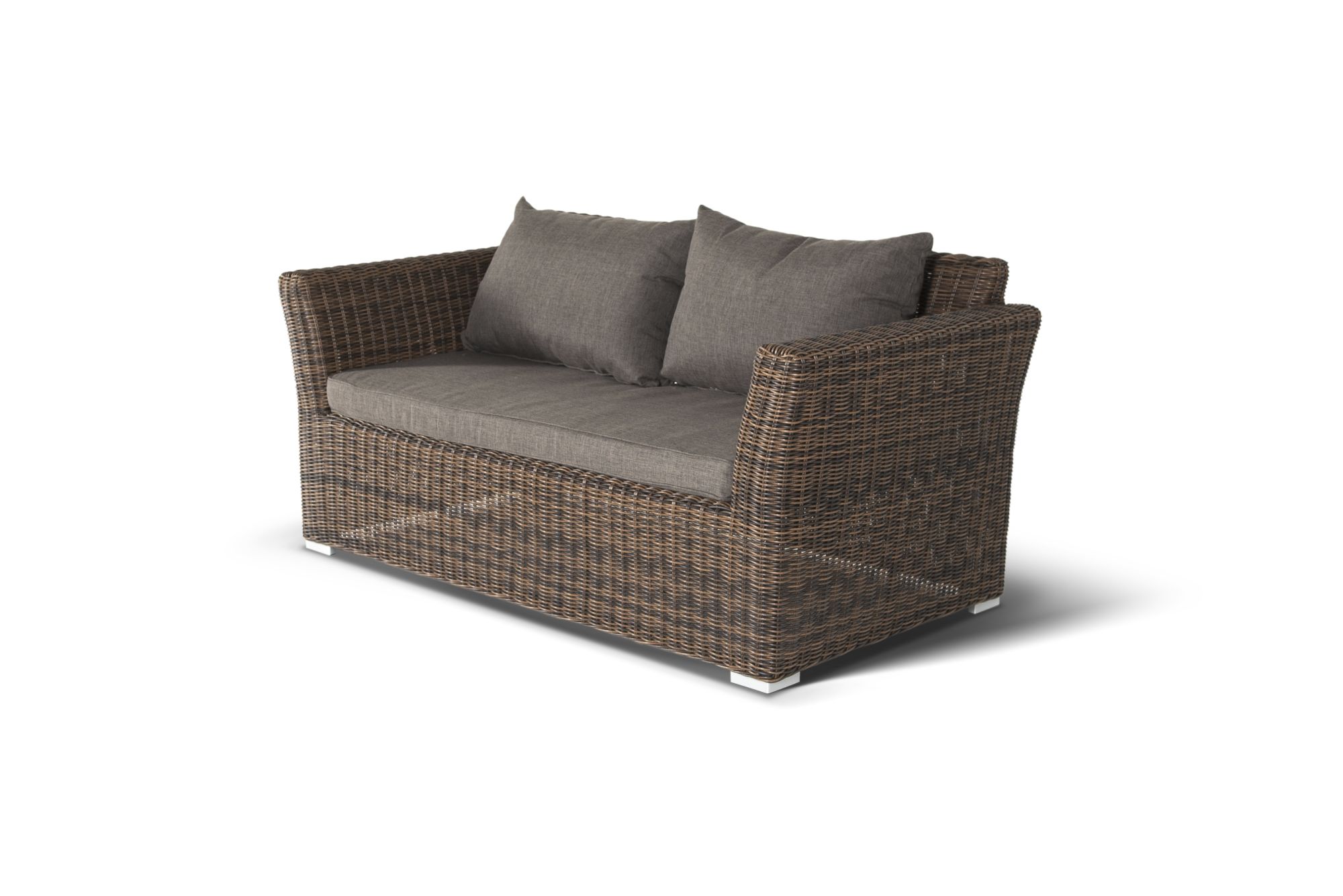 фото "капучино дабл" лаунж-зона из искусственного ротанга, цвет коричневый