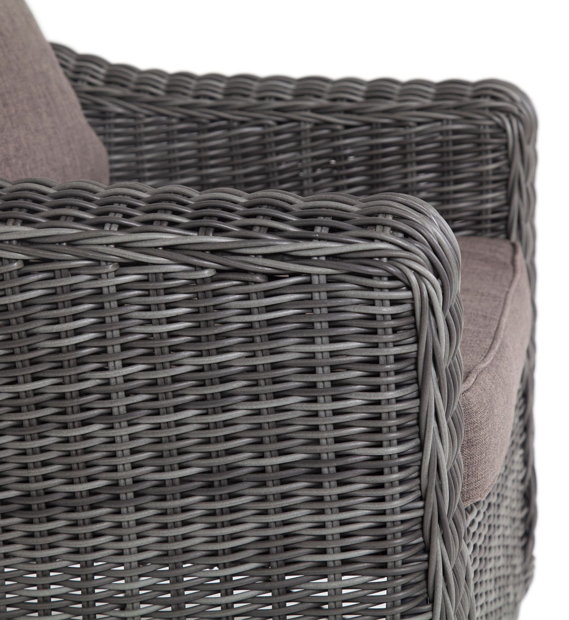 фото "кон панна" кресло из искусственного ротанга, цвет графит