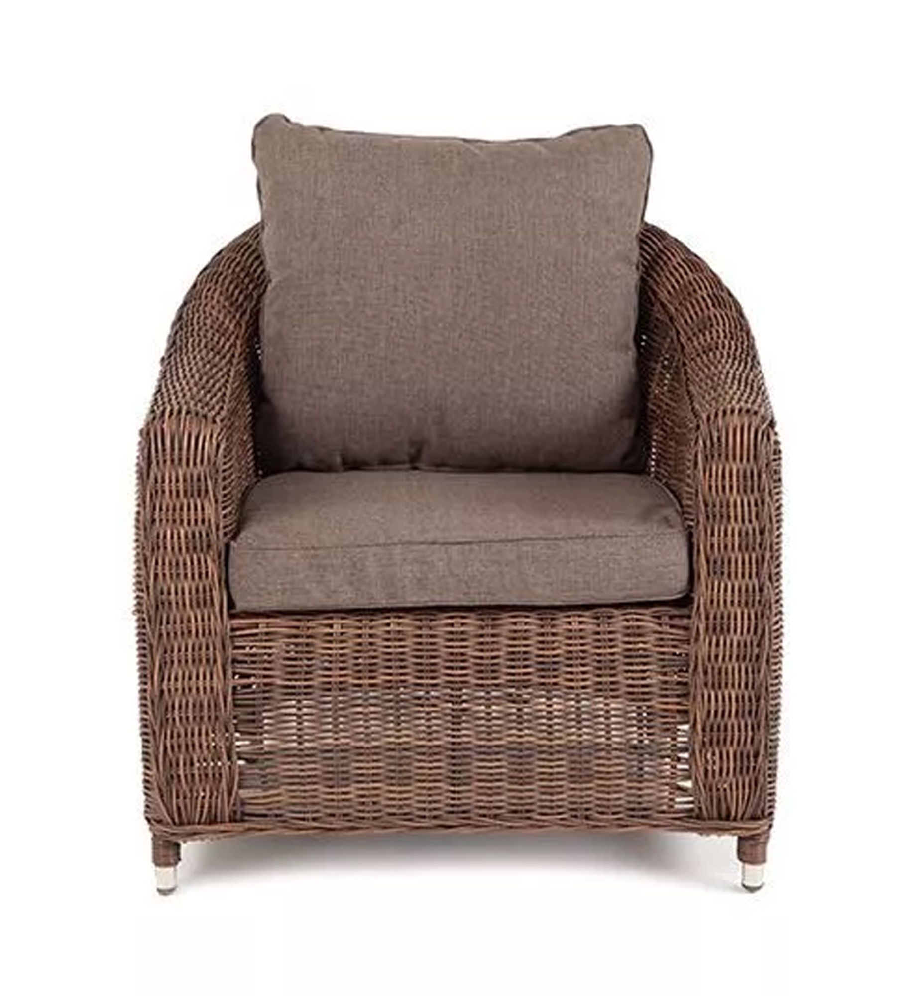 фото "кон панна" кресло из искусственного ротанга, цвет коричневый