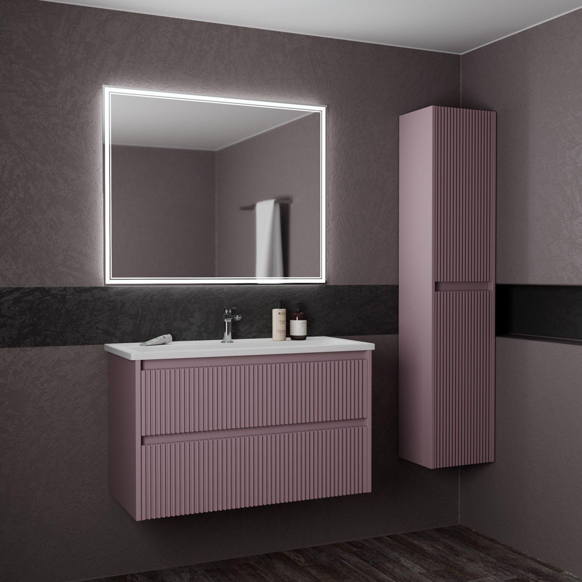 Тумба с 2-мя ящ. и раковиной под умывальник ALTERNO 80 