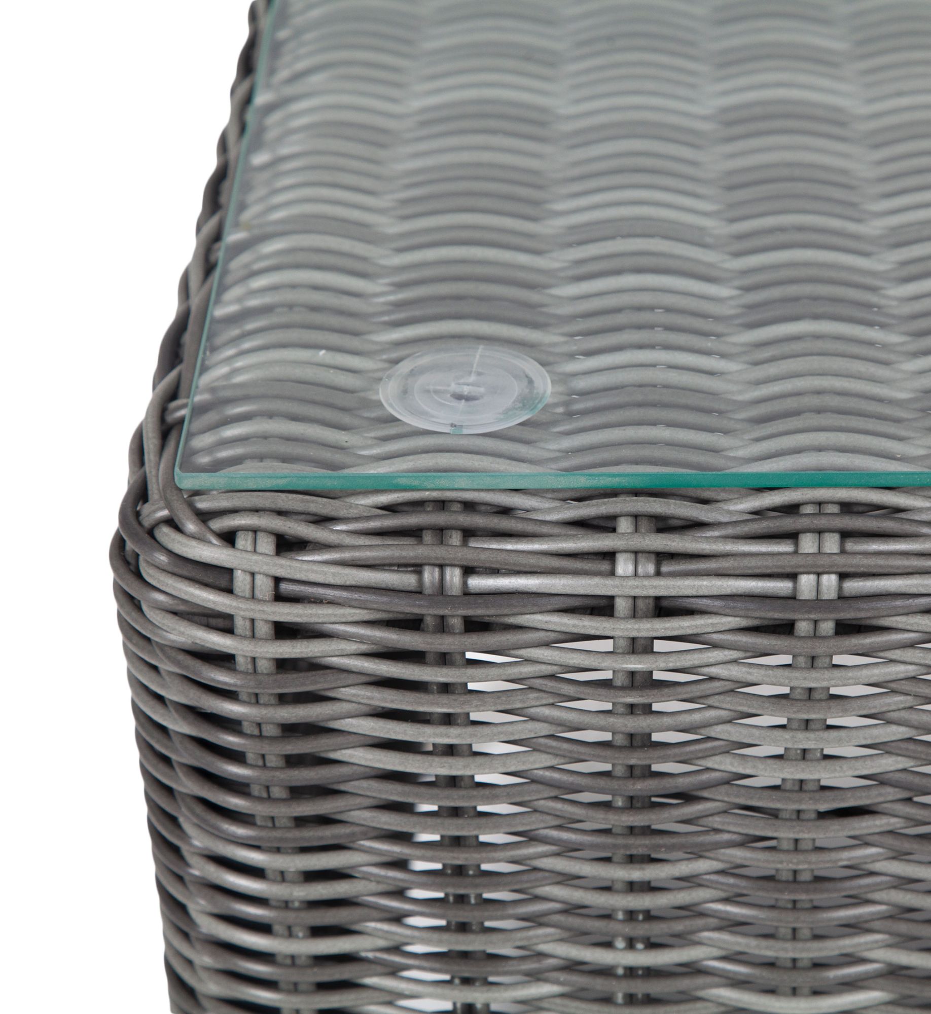 фото "кон панна" столик журнальный из искусственного ротанга, цвет графит