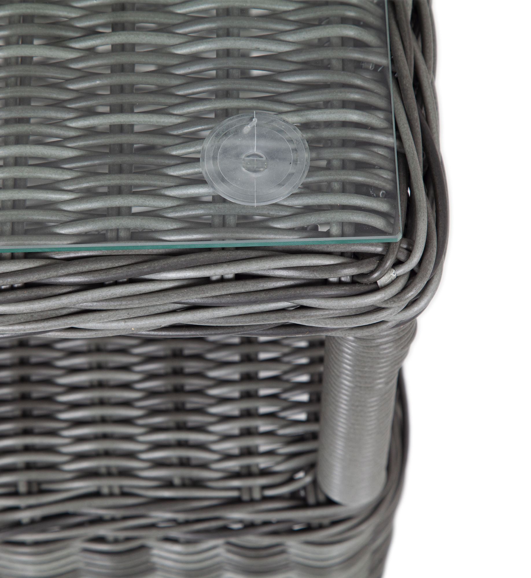 фото "форио" столик кофейный из искусственного ротанга, цвет графит