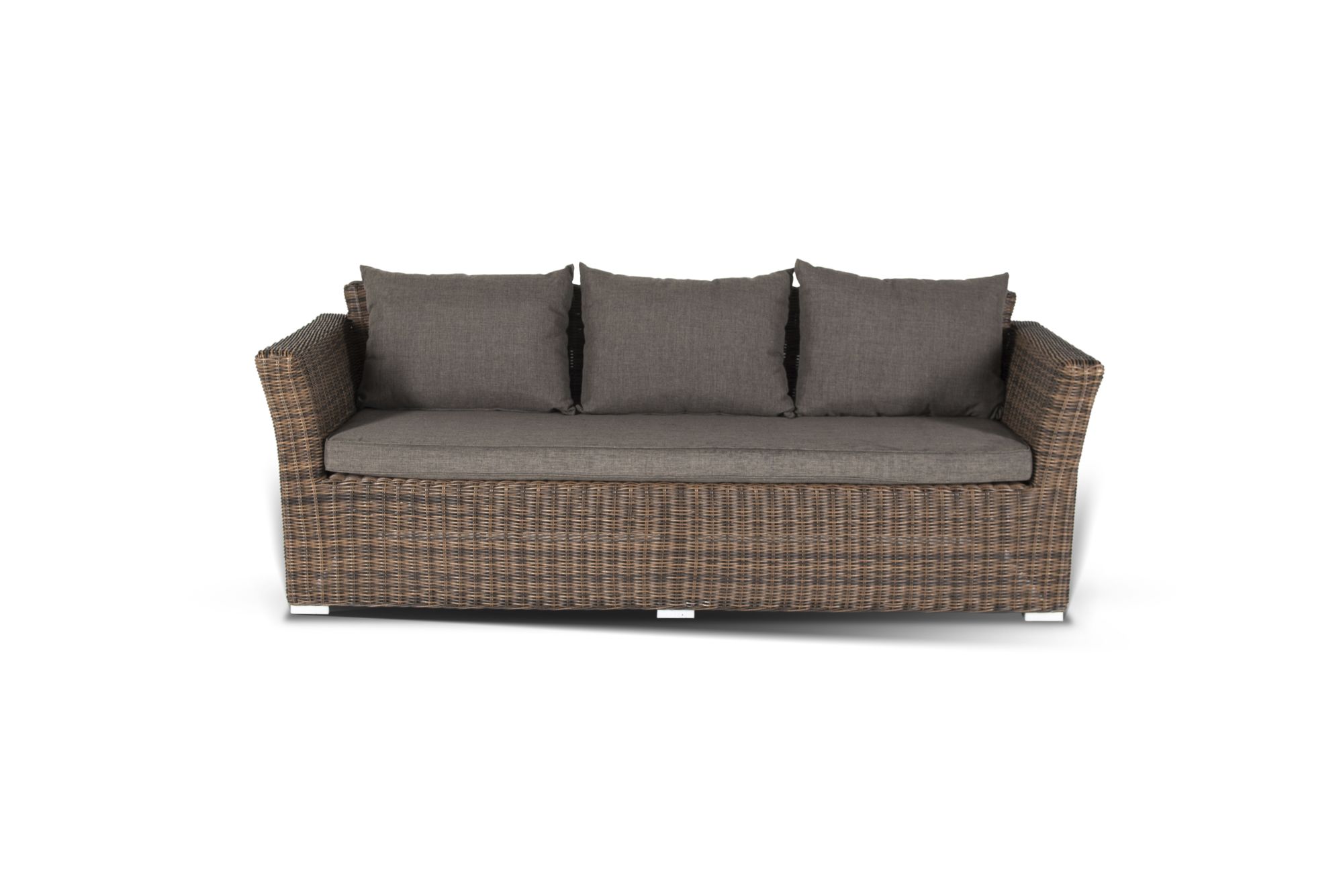 фото "капучино дабл" лаунж-зона из искусственного ротанга, цвет коричневый