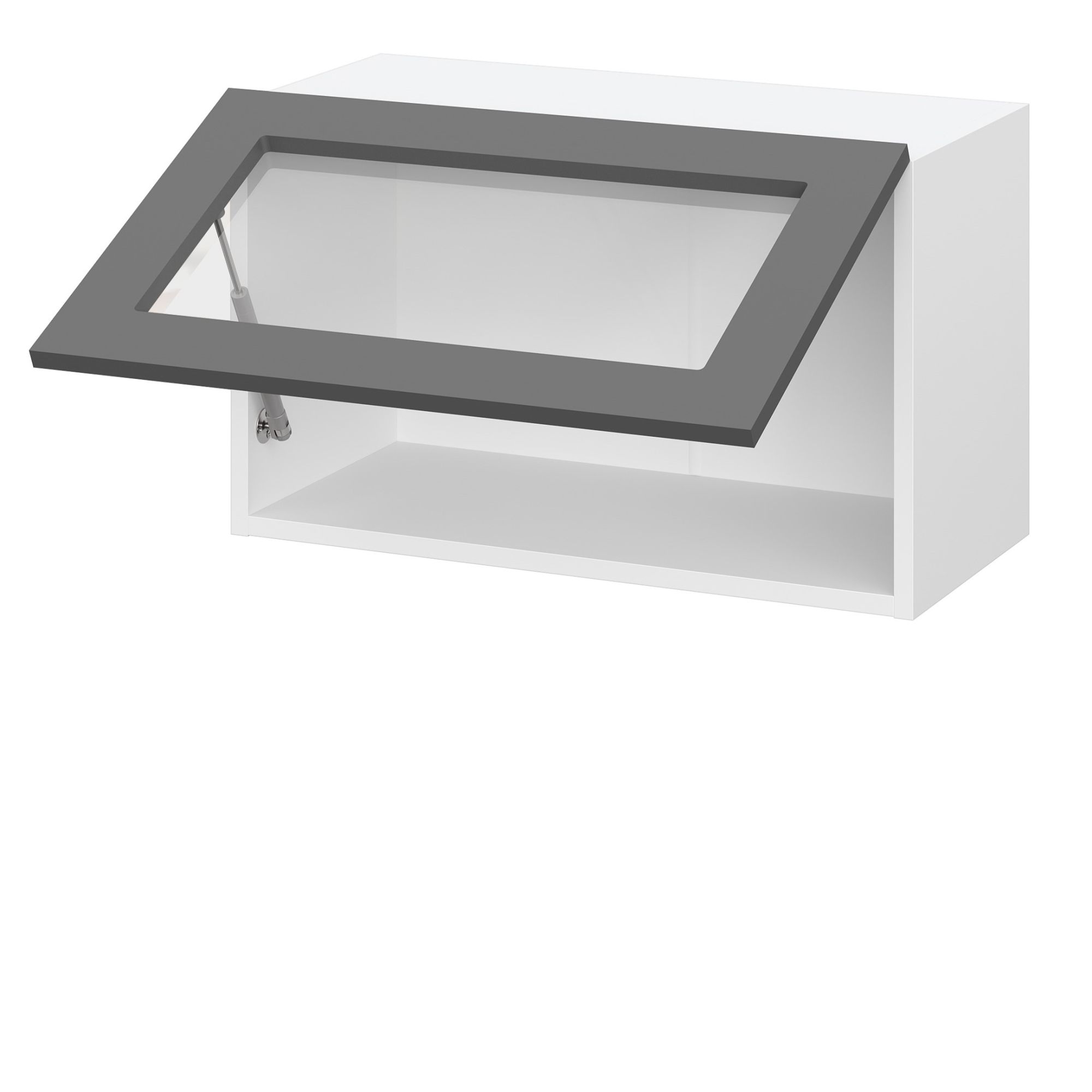 фото шкаф верхний со стеклом швгс норд