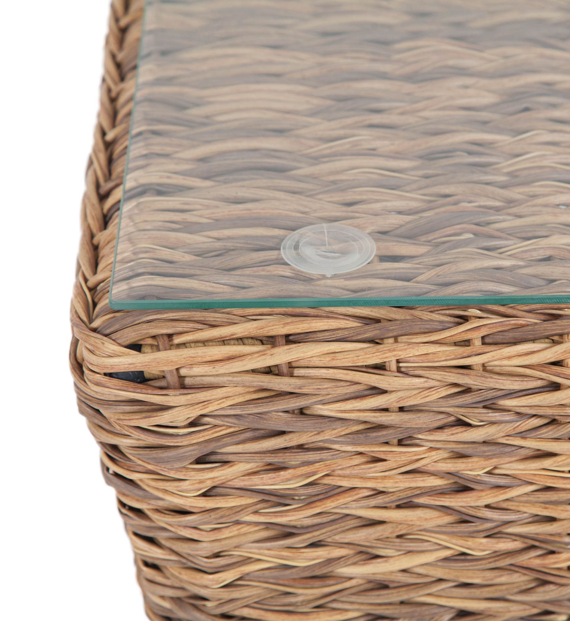 фото "капучино" журнальный столик из искусственного ротанга (гиацинт), цвет соломенный