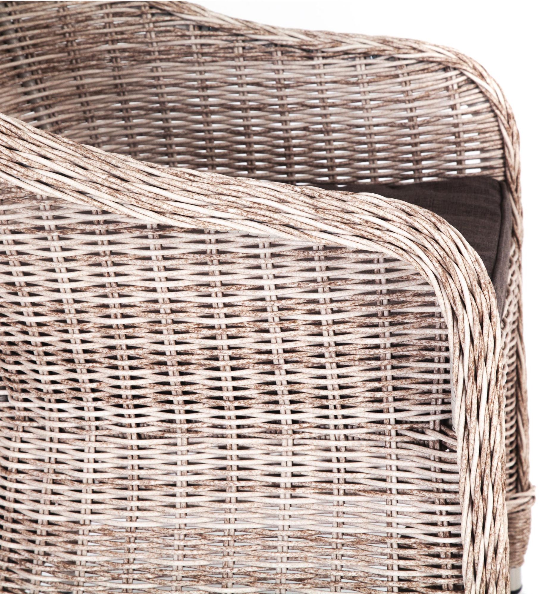 фото "равенна" плетеное кресло из искусственного ротанга, цвет бежевый