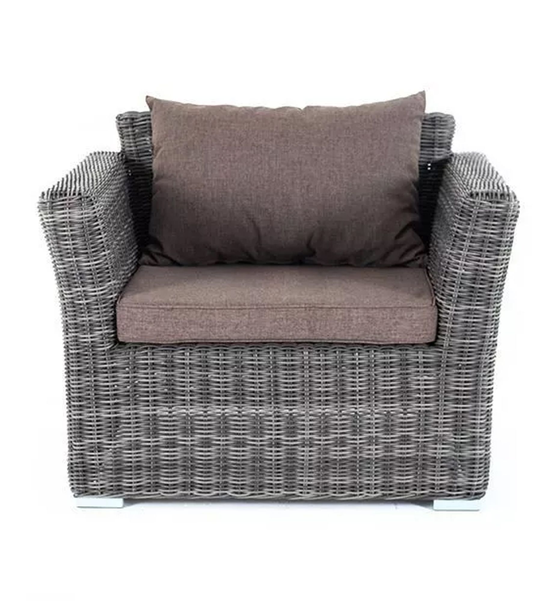 фото "капучино" кресло из искусственного ротанга, цвет графит