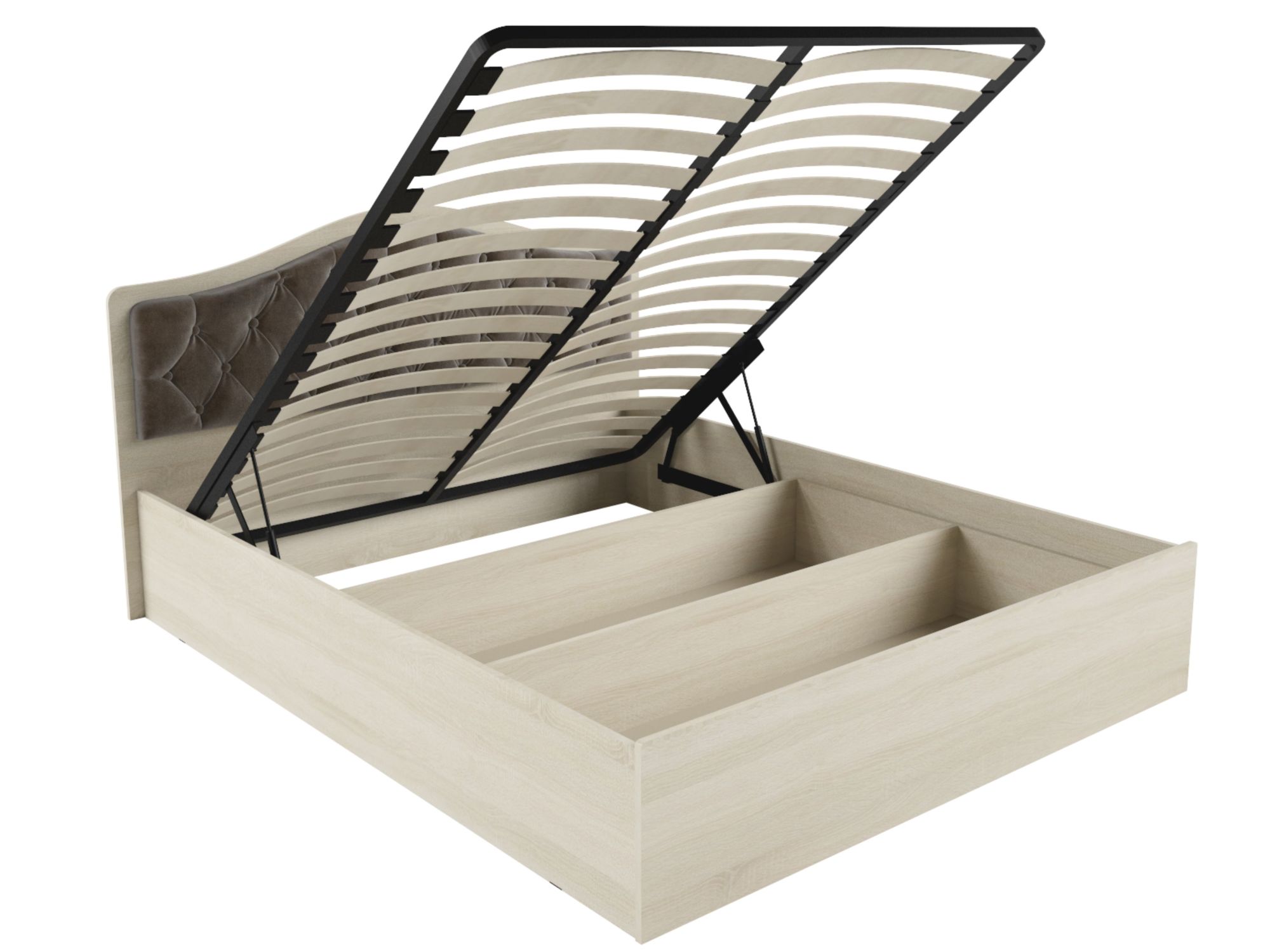 Кровать Дели с ПМ (шоколад) фото кровать дели с пм (шоколад)