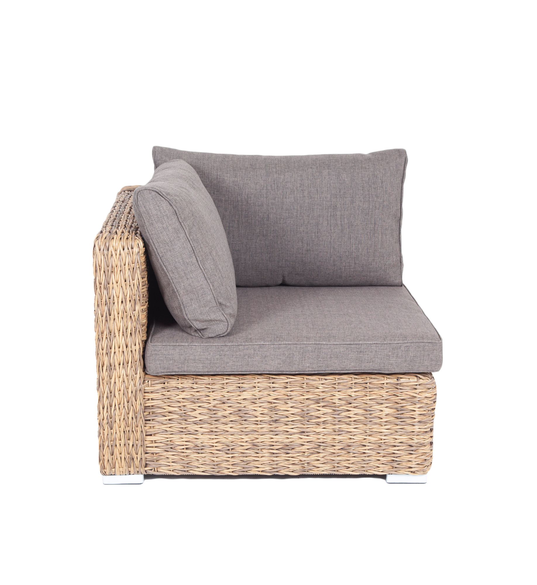 фото "лунго" модуль диванный угловой с подушками, цвет соломенный (гиацинт)