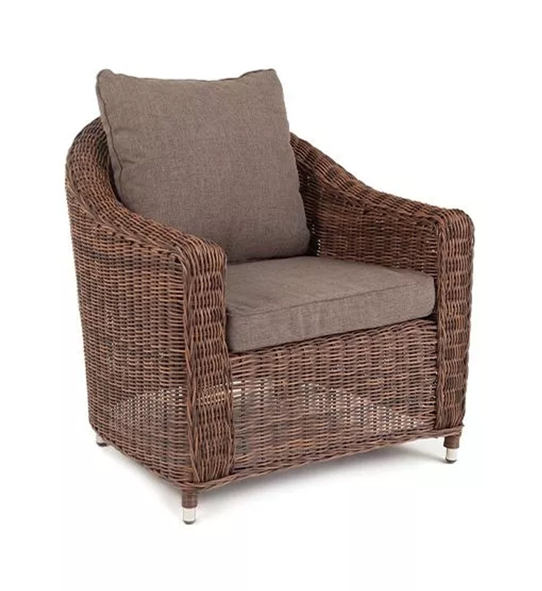 фото "кон панна" кресло из искусственного ротанга, цвет коричневый